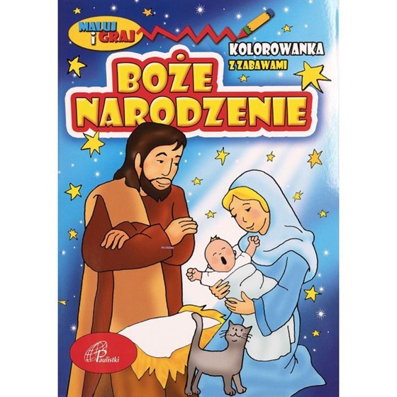 Boże Narodzenie. Kolorowanka z zabawami