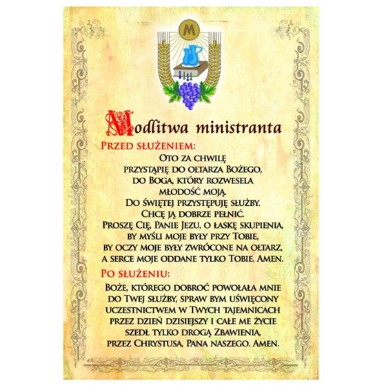 Modlitwa ministranta