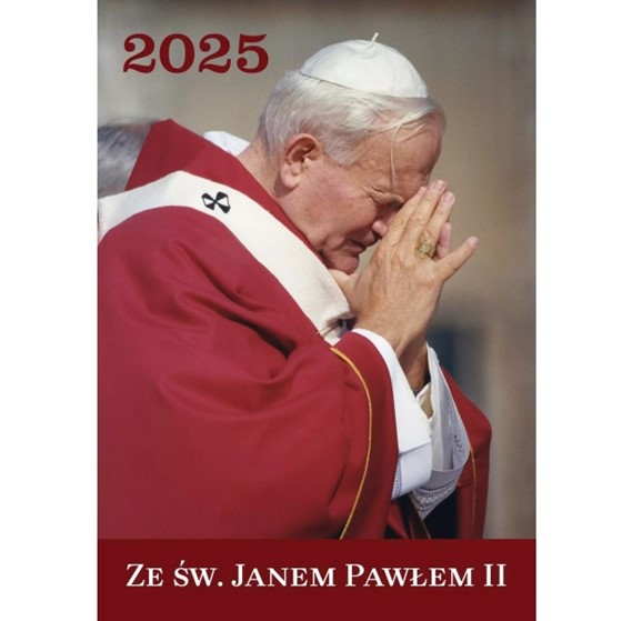 Kalendarz ścienny: 2025 z Janem Pawłem II (SAND)